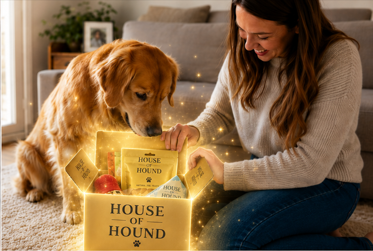 Gold dog box
