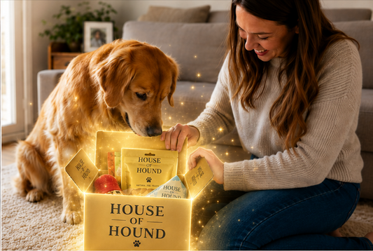 Gold dog box